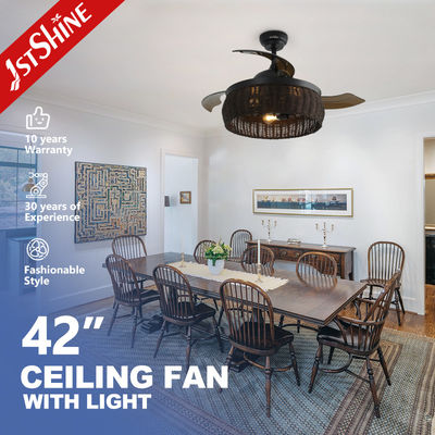 Giá tốt Quạt trần đan mây 1stshine với thiết kế cổ điển và cánh quạt ẩn trực tuyến