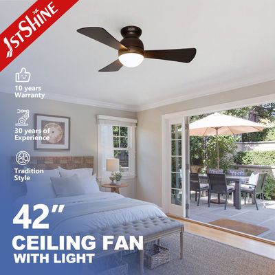 1stshine Quạt trần với ánh sáng và điều khiển từ xa 3 MDF Blades 3 Ánh sáng LED màu