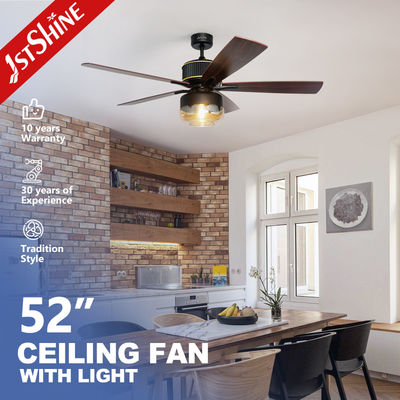 MDF Blades 52 inch điều khiển từ xa quạt trần với phong cách nông trại