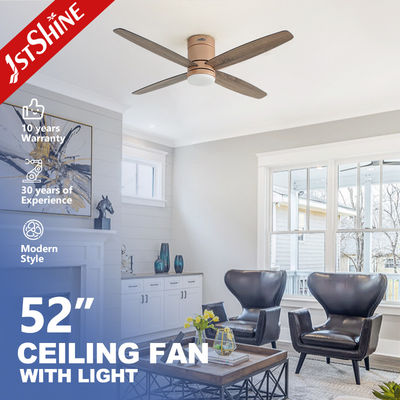 Giá tốt Low Profile 4 MDF Blades LED Ceiling Fan với điều khiển thông minh và 3000K/4500K/6000K CCT trực tuyến