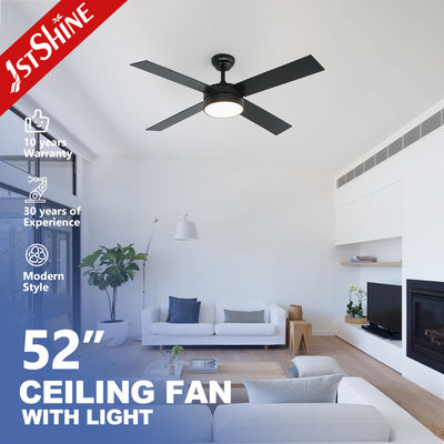 Điện 52 Inch phòng khách 16W trang trí MDF Blades Ceiling Fan Light với 2-