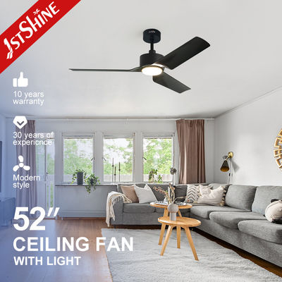110-240v/50-60Hz Phòng khách đèn LED quạt trần với 3 lưỡi nhựa và DC đồng động cơ