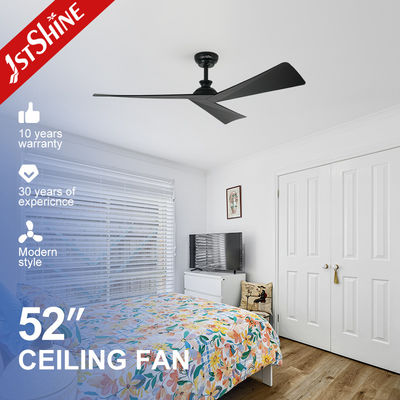 Giá tốt Tiết kiệm năng lượng Smart Remote Ceiling Fan Black ABS Blades với 6 tốc độ và thời gian thiết lập trực tuyến