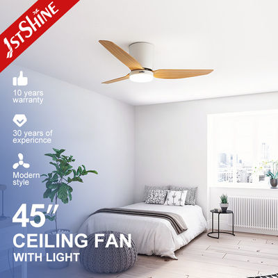 Giá tốt 45 Inch nhựa Blade Fan Flush Mount 3 Blades Dimmable đèn LED trực tuyến