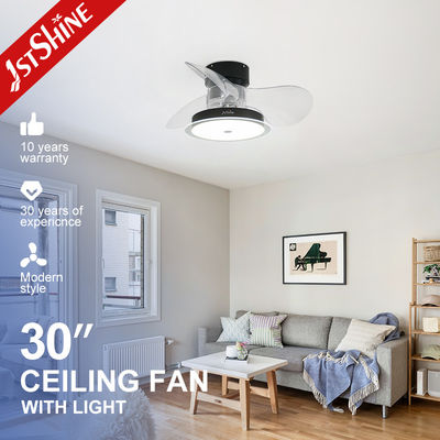 Giá tốt Quạt trần đèn LED 30 inch, 3 cánh ABS trong suốt, gió nhẹ và công tắc APP Kiểu 2- trực tuyến