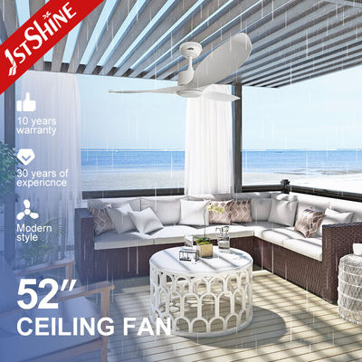 Nhà hàng 3 ABS Blades IP44 ngoài trời chống tia UV Ventilator trọn vẹn điều khiển từ xa với đồng hồ
