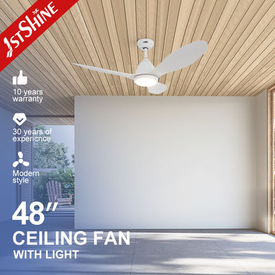 Quạt trần LED văn phòng tại nhà thiết kế hiện đại với đèn LED 3 màu và ba cánh quạt ABS