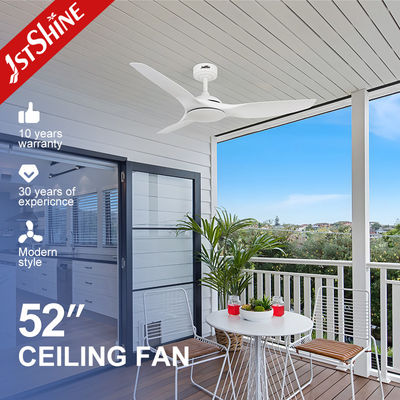 Giá tốt Quạt trần điều khiển từ xa thông minh 52 inch cánh nhựa trắng cho ngôi nhà hiện đại thông minh trực tuyến