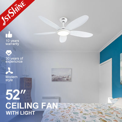 Giá tốt 1stshine Fan trần LED lưu lượng không khí cao với 5 lưỡi ABS trắng và thân đèn kim loại trực tuyến