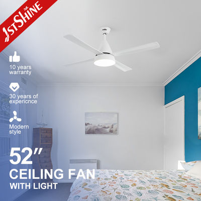 Giá tốt Quạt trần LED trắng 52 inch, Đèn quạt hiện đại động cơ DC yên tĩnh trực tuyến