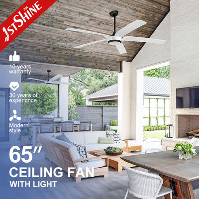 Giá tốt Công tắc điều khiển từ xa Quạt trần LED 65 inch với 5 cánh ABS và hỗ trợ điều chỉnh độ sáng trực tuyến