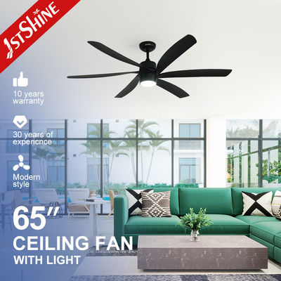 Giá tốt 65 Inch Remote Led Ceiling Fan lớn hơn Khối lượng không khí cao Đen nhựa Blade DC Motor trực tuyến