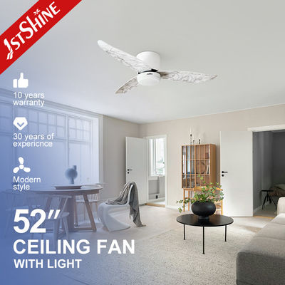 Giá tốt 3 Blades ABS trang trí sàn thấp Flush Mount Ceiling Fan With Light trực tuyến