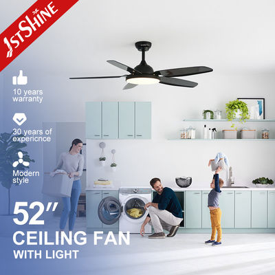 Giá tốt Máy quạt trần màu đen với ánh sáng và điều khiển từ xa ABS Blade Low Noise trực tuyến