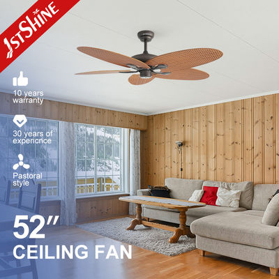Large Airflow Low Noise 5 Blades Led Energy Saving Ceiling Fan With Remote Control