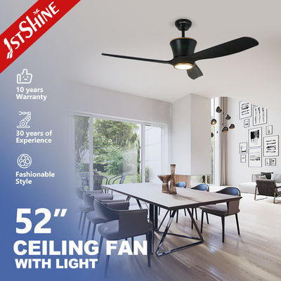 6 tốc độ Thời gian thông minh Động cơ DC yên tĩnh Quạt trần 52 inch với 3 cánh đảo chiều