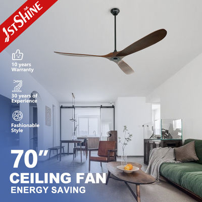 Rotary Vane Số lượng 3 70 inch gỗ Blades Lửa quạt trần cho phòng lớn 1stshine
