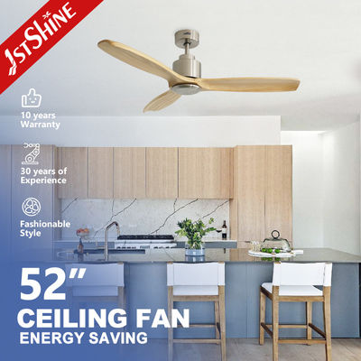 52 Inch Solid Wood Blade Ceiling Fan với điều khiển từ xa