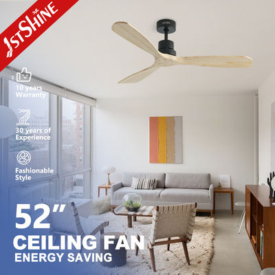Ventilator trần gỗ với động cơ DC Tiếng ồn thấp Trần treo tốc độ cao