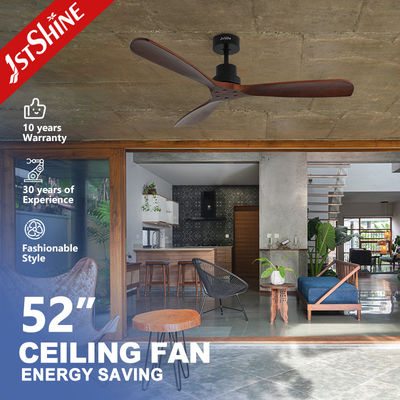 Quạt trần bằng gỗ trang trí 52 inch với điều khiển từ xa 5 tốc độ