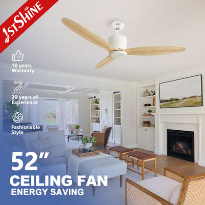 Giá tốt OEM 3 Blades gỗ 52 Solid Wood App Smart Control Ceiling Fan Với DC Motor trực tuyến