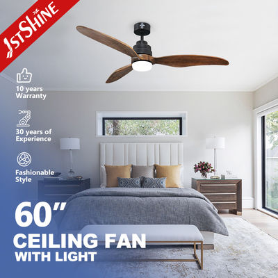 Quạt trần gỗ 3 cánh thoải mái cho phòng ngủ 60 inch có điều khiển từ xa