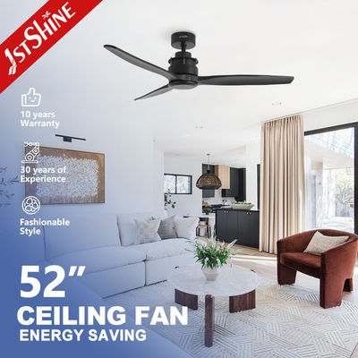 Tiết kiệm năng lượng và tiếng ồn thấp DC Motor Solid Wood Ceiling Fan Diameter 52 