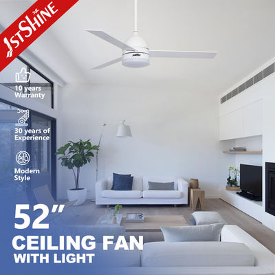 3 Plywood Dimming Modern LED Ceiling Fan 52 Inch Ba tốc độ