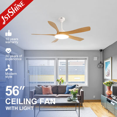 Giá tốt 56-Inch Ceiling Fan with LED Light – DC Motor, 5 Blades, Acrylic Lampshade trực tuyến