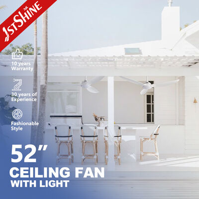 Giá tốt 52 Inch Modern Customizable Macaron Ceiling Fan With Light And Smart Control For Low Ceiling (Thiếu đèn và điều khiển thông minh cho trần nhà thấp) trực tuyến