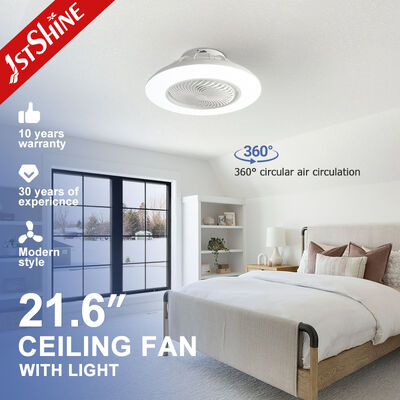 Đèn quạt trần phòng ngủ hiện đại với động cơ DC, luồng không khí quay 360 ° và điều khiển từ xa để làm mát hiệu quả năng lượng