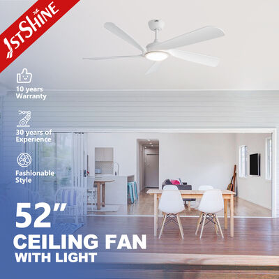 Giá tốt 52 Inch White Modern Ceiling Fan with LED Light and ABS Blades - Động cơ DC im lặng và điều khiển từ xa trực tuyến