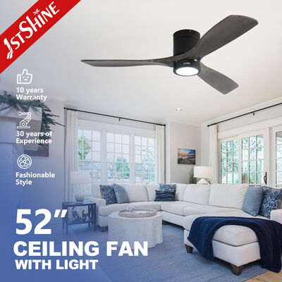 Giá tốt 52 Inch Solid Wood Blades Ceiling Fan với Flush Mount Design và điều khiển từ xa trực tuyến