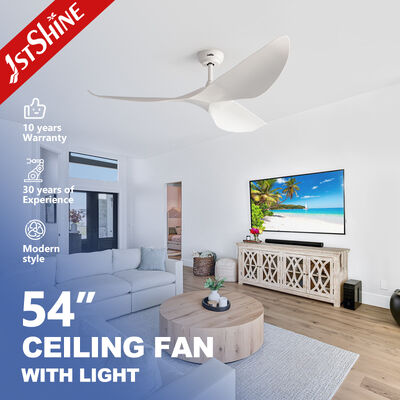 Giá tốt 54 Inch White ABS Ceiling Fan Without Light with DC Motor for Large Airflow in Contemporary Design Trực tuyến